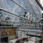 scaffolding above building in Somerset