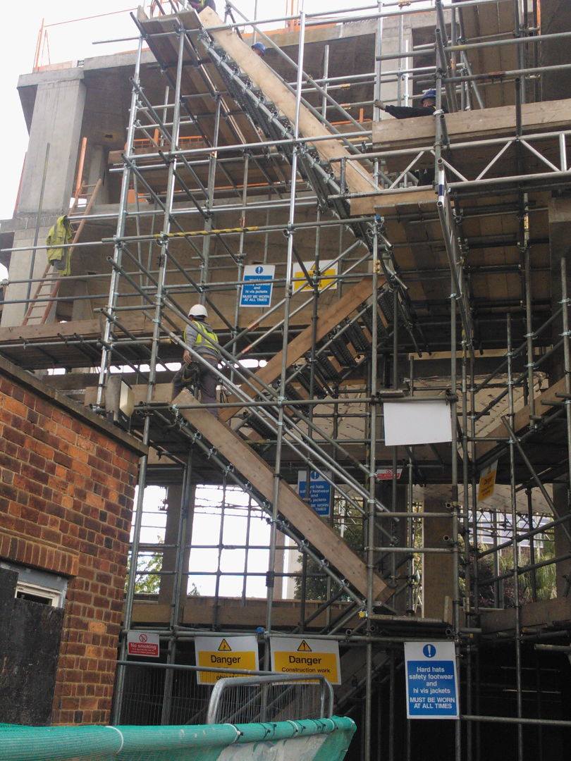 scaffolding steps